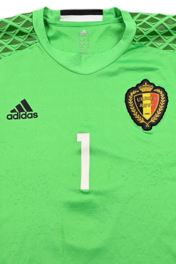 Maillot Gardien Belgique Courtois 2016-17 Adidas vintage XL