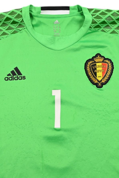 Maillot Gardien Belgique Courtois 2016-17 Adidas vintage XL