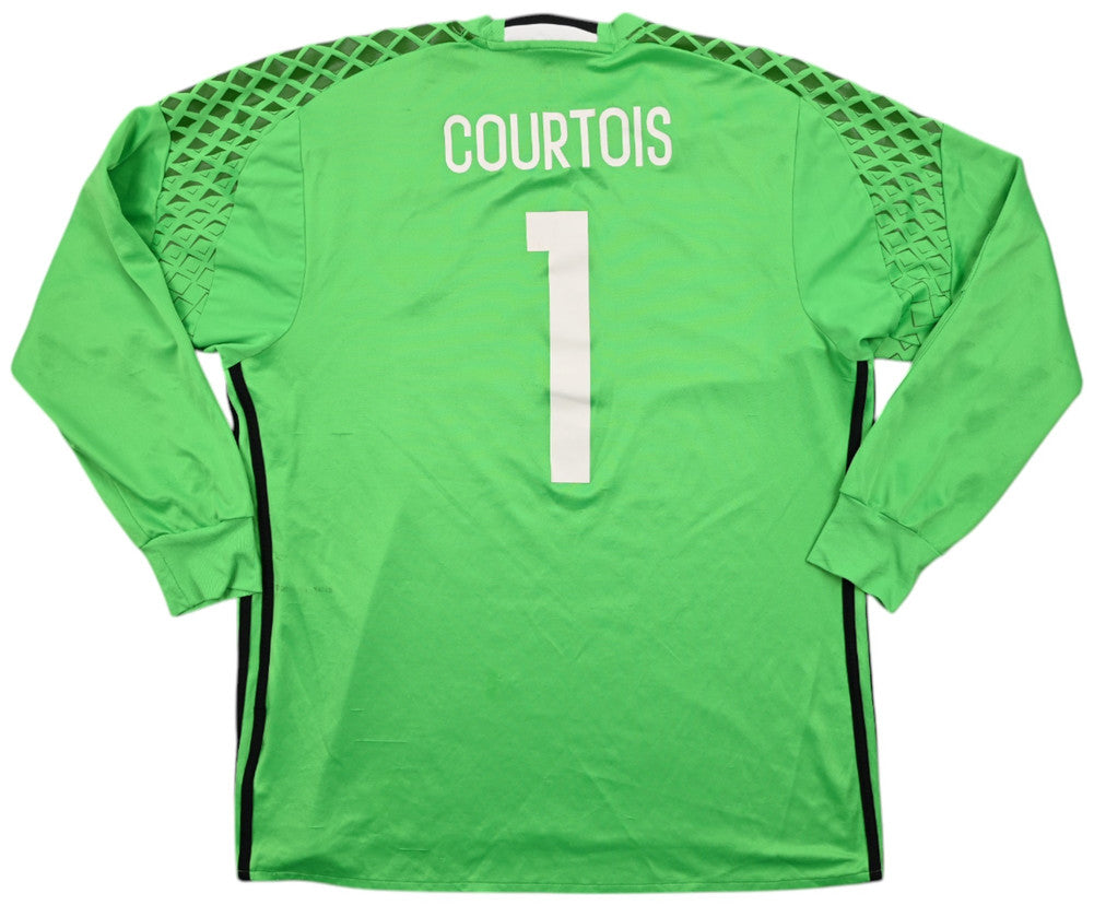 Maillot Gardien Belgique Courtois 2016-17 Adidas vintage XL