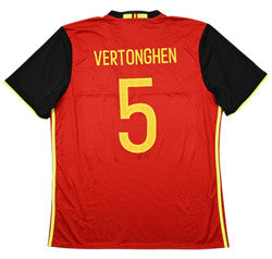 Maillot Belgique 2016-17 Adidas Domicile Vertonghen AA8744 XL