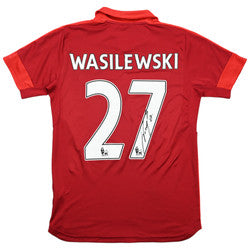 Maillot Leicester City Extérieur Puma 2016-17 Signé Wasilewski