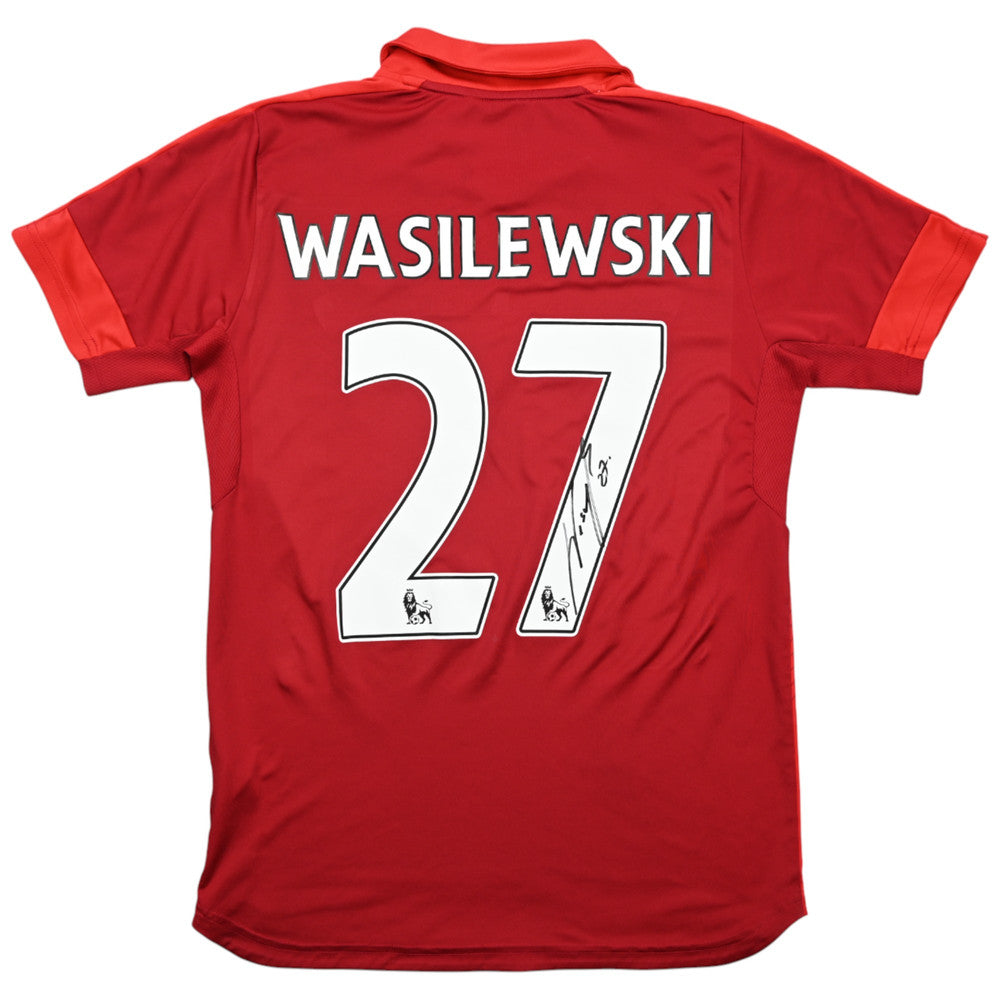 Maillot Leicester City Extérieur Puma 2016-17 Signé Wasilewski