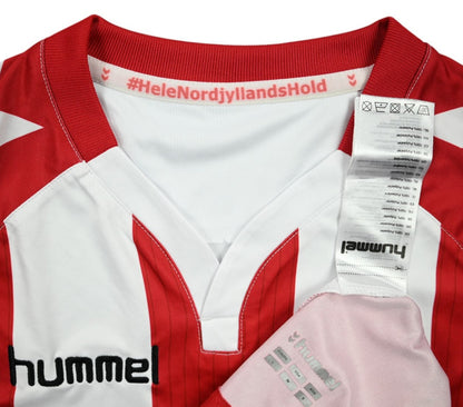 Maillot Aalborg BK Domicile Hummel 2017-18 Vintage - 9/10