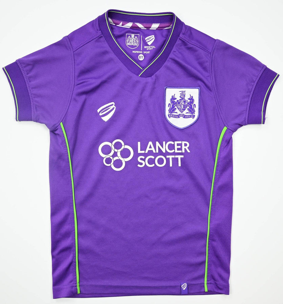 Maillot Bristol City Domicile 2017-18 Vintage Taille Garçon