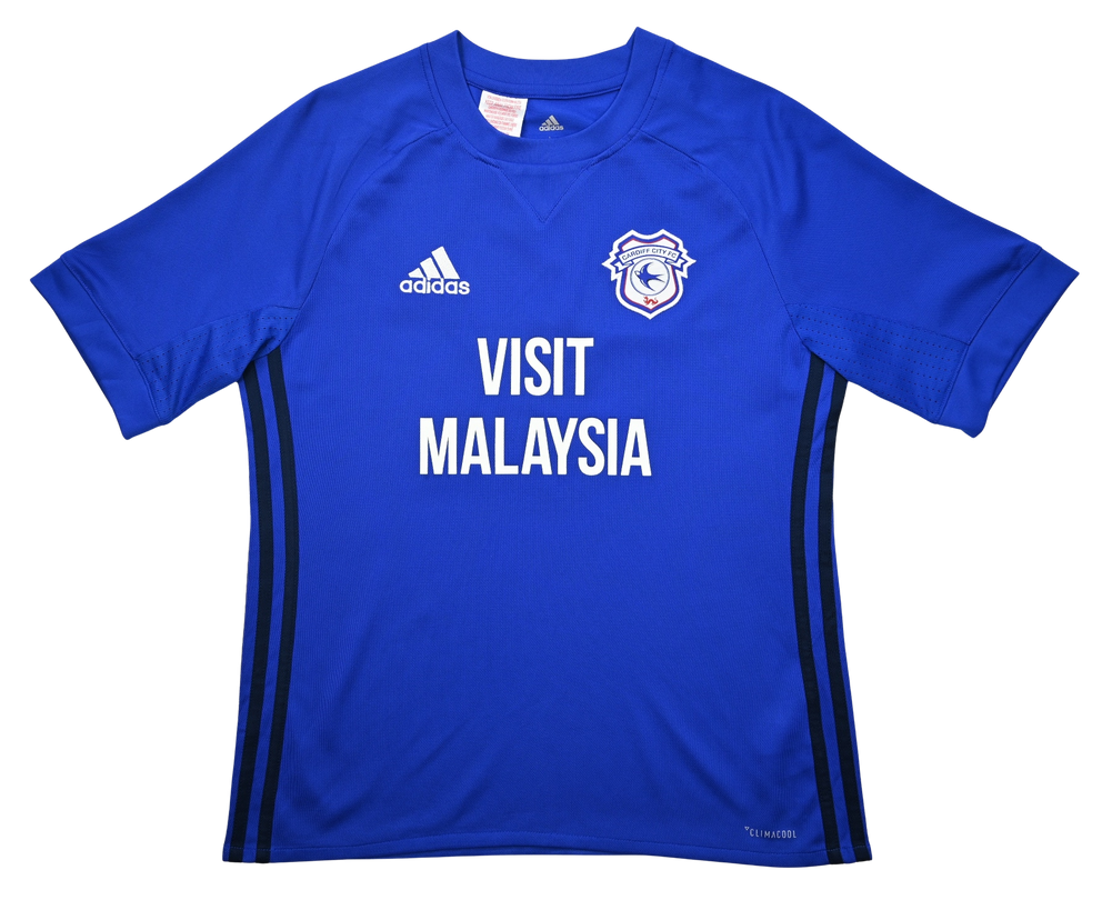 Maillot Cardiff City 2017-18 Adidas Visit Malaysia vintage