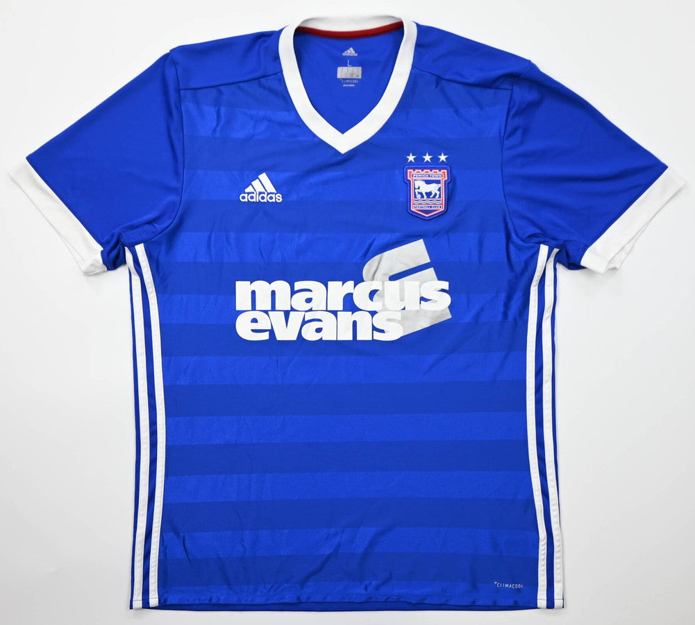 Maillot Ipswich Town 2017-18 Adidas Domicile Vintage 9/10