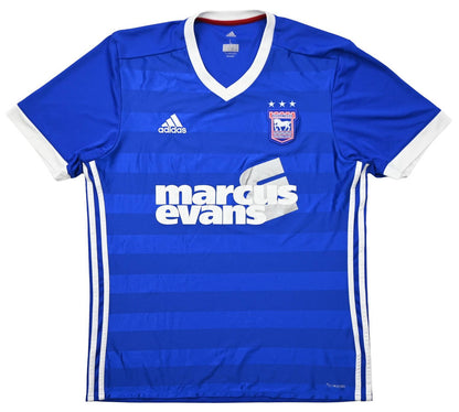 Maillot Ipswich Town 2017-18 Adidas Domicile Vintage 9/10