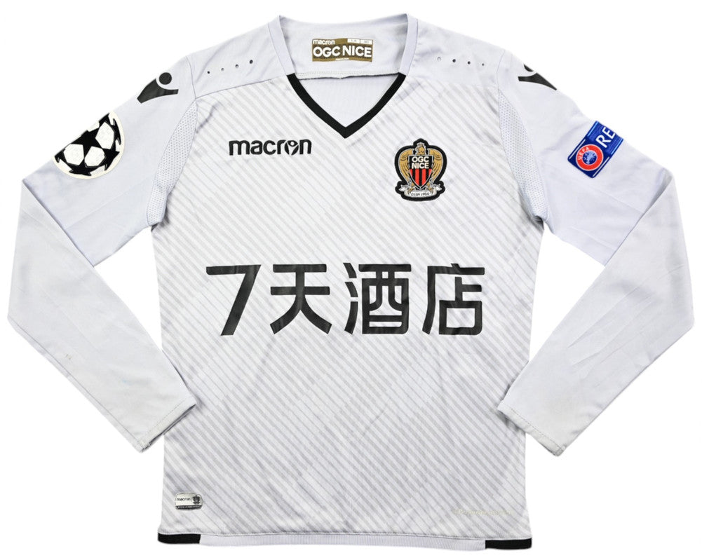 Maillot OGC Nice Extérieur 2017-18 Macron Manches Longues Boys