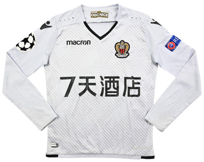 Maillot OGC Nice Extérieur 2017-18 Macron Manches Longues Boys