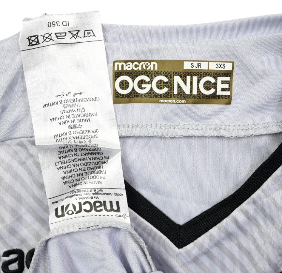 Maillot OGC Nice Extérieur 2017-18 Macron Manches Longues Boys