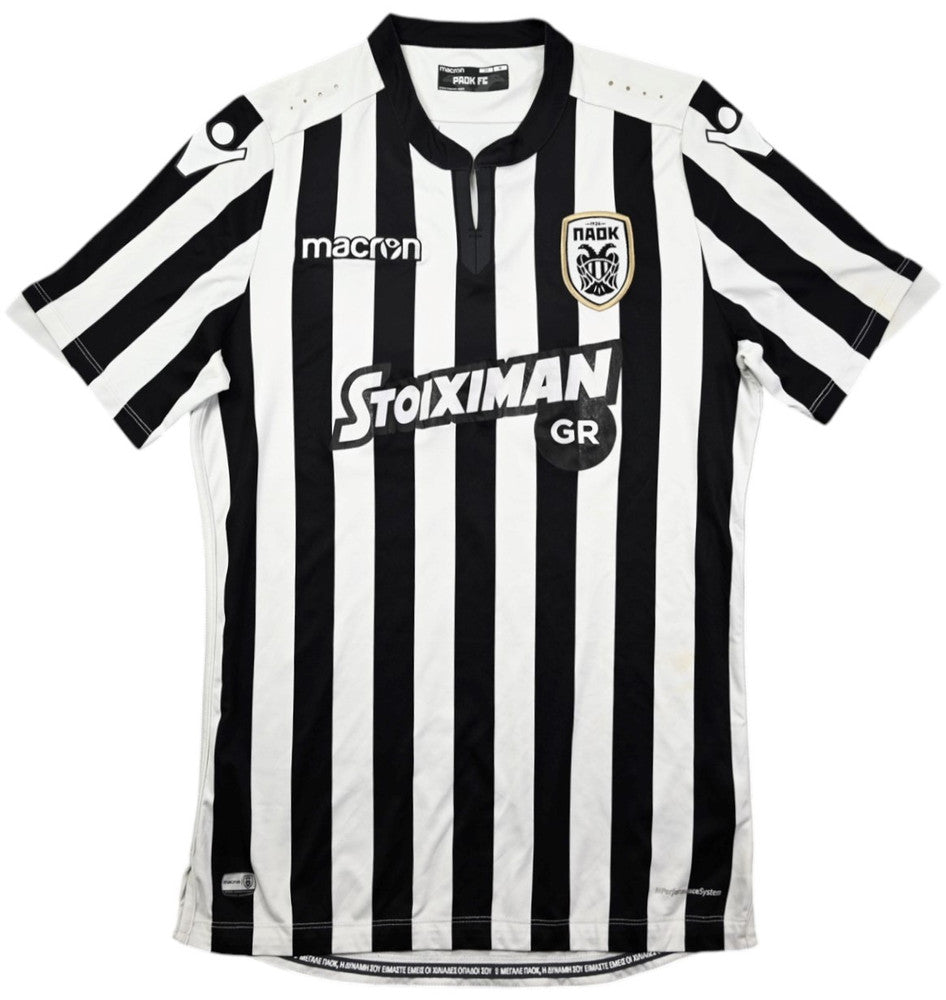 Maillot PAOK FC 2017-18 Domicile Macron Stoiximan vintage