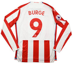 Maillot Stoke City 2017-18 Macron Domicile BURGE Manches Longues
