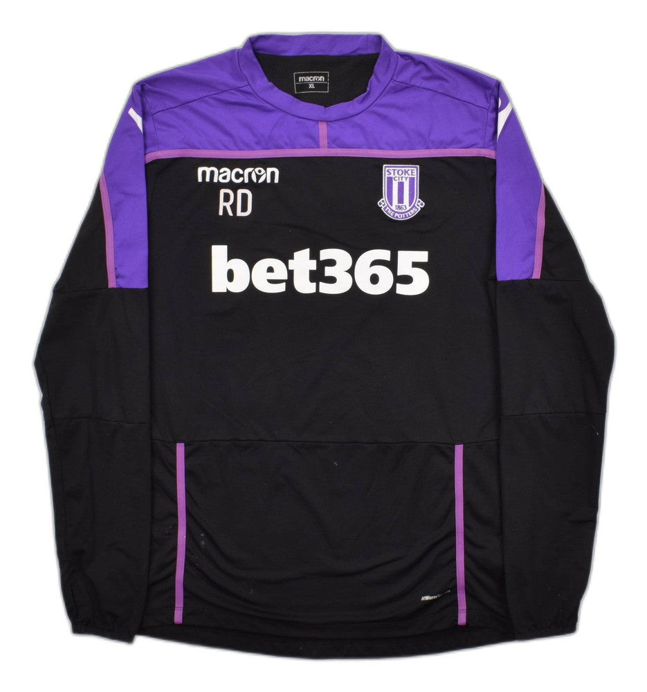 Maillot Stoke City Extérieur 2017-18 Macron Longsleeve XL vintage