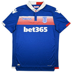 Maillot Stoke City Domicile 2017-18 Macron BET365 vintage L
