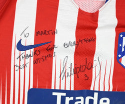 Maillot Atletico Madrid 2018-19 Nike Filipe Luis Match Issue Signé