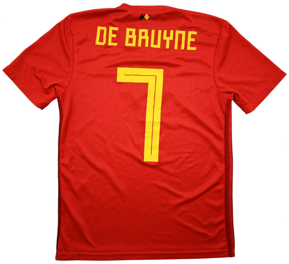 Maillot Belgique Domicile 2018-19 Adidas De Bruyne vintage