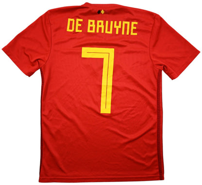 Maillot Belgique Domicile 2018-19 Adidas De Bruyne vintage