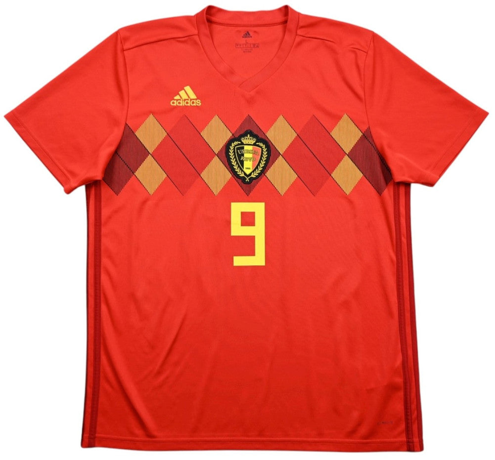 Maillot Belgique 2018-19 Adidas Lukaku Domicile vintage