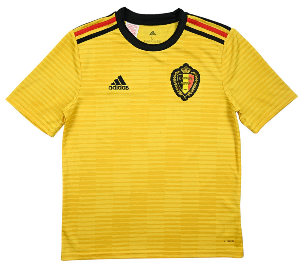 Maillot Belgique Extérieur 2018-19 Adidas Vintage L Boys