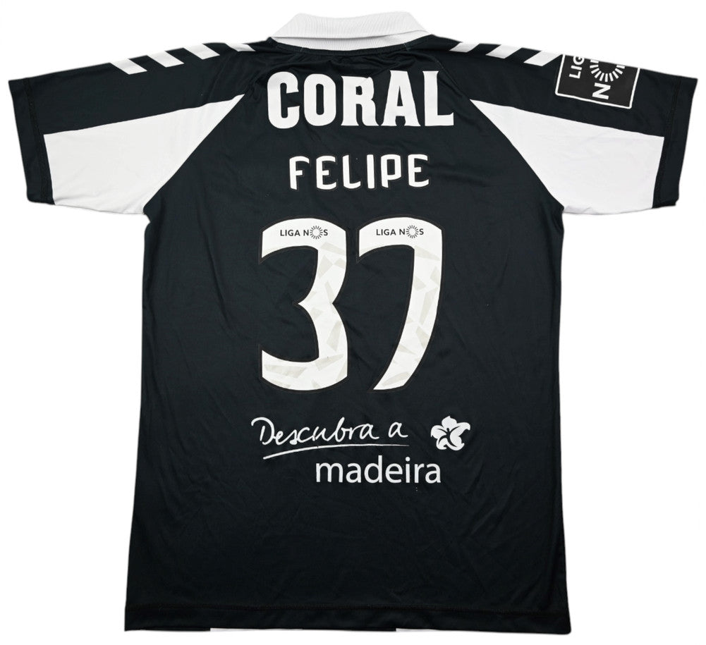 Maillot CD Nacional Extérieur Hummel 2018-19 Felipe Coral vintage