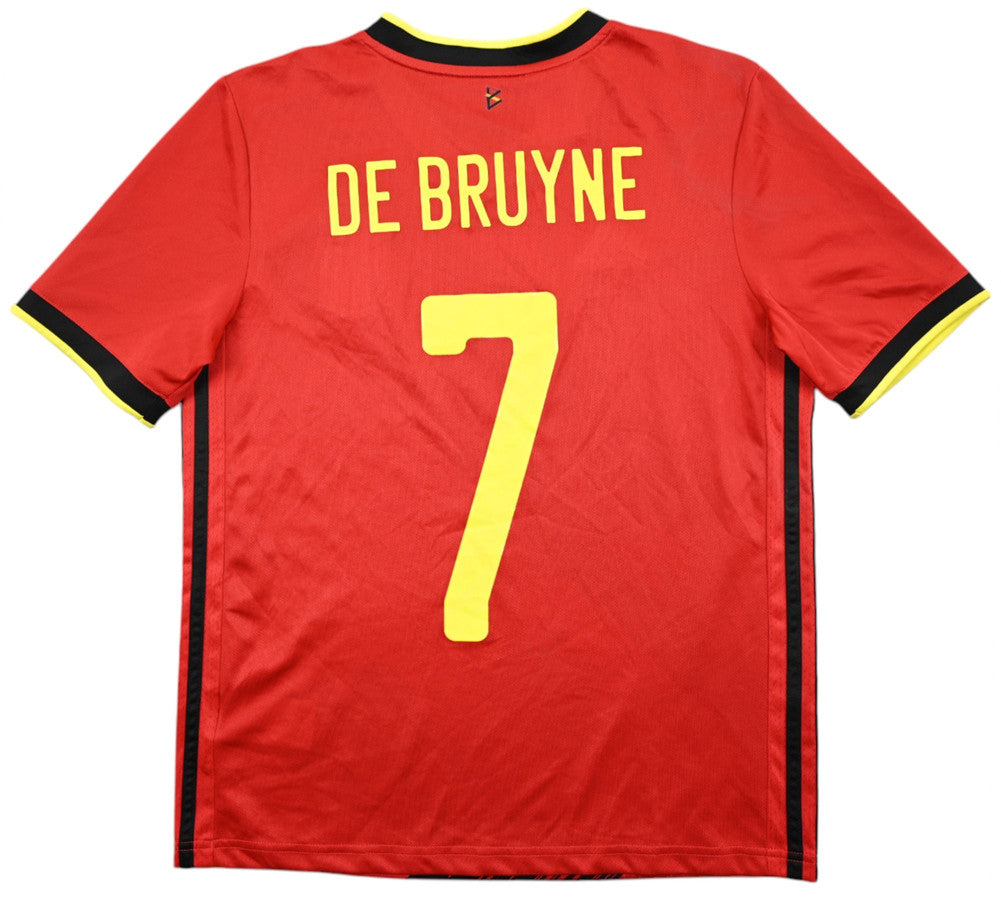 Maillot Belgique 2020-21 Adidas Domicile De Bruyne Boys L