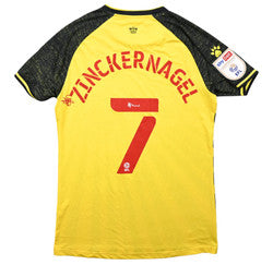 Maillot Watford Extérieur 2020-21 KELME Player Issue Zinckernagel