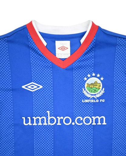 Maillot Linfield FC 2021-22 Domicile Umbro Vintage - XL Boys