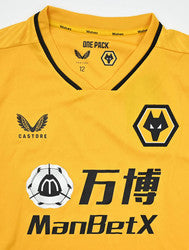 Maillot Wolverhampton Domicile 2021-22 CASTORE Neuf - Femme L