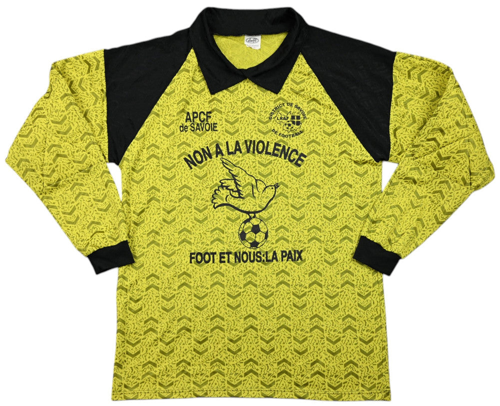 Maillot Gardien District de Savoie DEFIL Vintage Non à la Violence