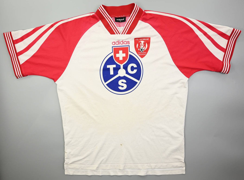 Maillot FC La Sallaz Adidas Vintage TCS Swiss Club Rare