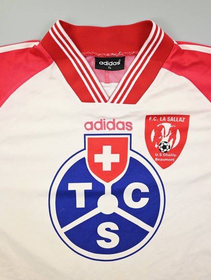 Maillot FC La Sallaz Adidas Vintage TCS Swiss Club Rare