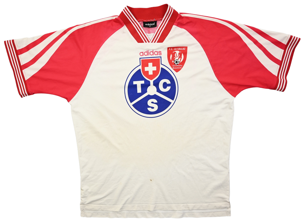 Maillot FC La Sallaz Adidas Vintage TCS Swiss Club Rare