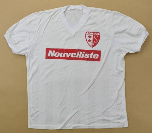 Maillot FC Sion 1985-86 Domicile Vintage Nouvelliste – Taille L
