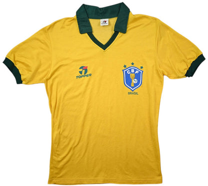 Maillot Brésil Domicile Topper 1985-88 Vintage Original