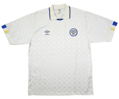 Maillot Leeds United Domicile Umbro 1988-90 Vintage L