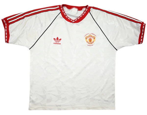 Maillot Manchester United 1990-91 Finale C2 Adidas vintage L