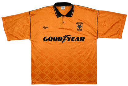 Maillot Wolverhampton Extérieur Bukta 1990-91 Vintage Goodyear
