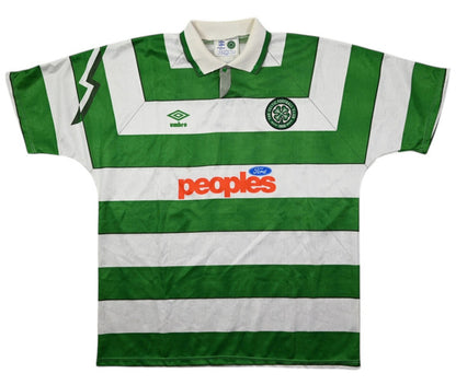 Maillot Celtic Glasgow 1991-92 Umbro Domicile Vintage - PEOPLES