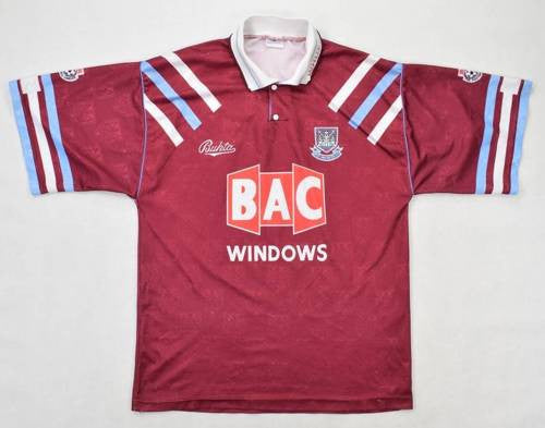 Maillot West Ham 1991-92 Match Issue Bukta Vintage Domicile