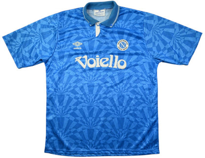 Maillot Napoli Domicile 1991-93 Umbro Voiello vintage collector