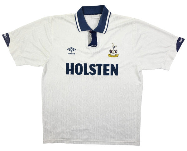 Maillot Tottenham Domicile Umbro 1991-93 Holsten vintage L