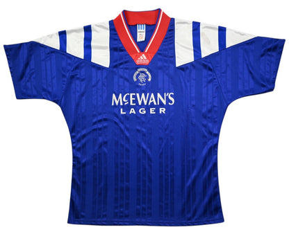 Maillot Glasgow Rangers 1992-94 Domicile Adidas Vintage XL
