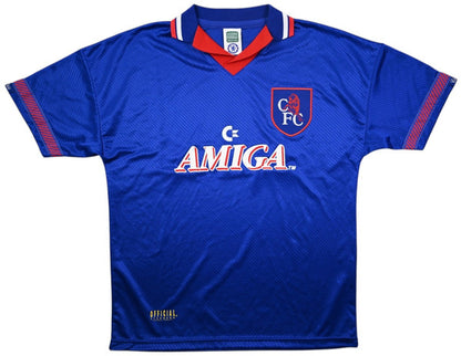 Maillot Chelsea 1993-94 Domicile Score Draw Vintage AMIGA