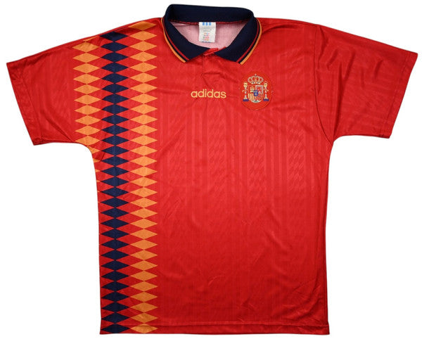 Maillot Espagne Domicile 1994-96 Adidas Vintage — Taille L