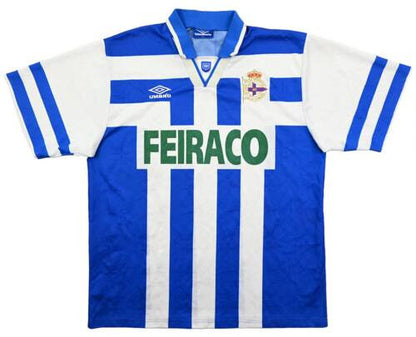 Maillot Deportivo La Coruña 1994-97 Domicile Umbro Vintage