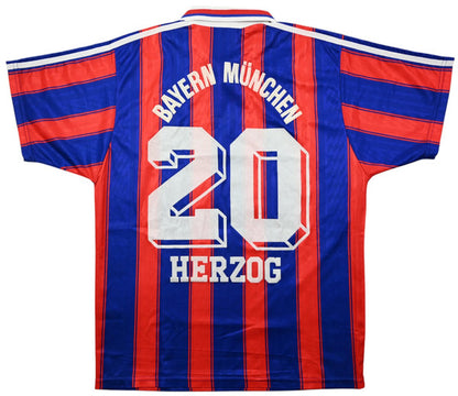 Maillot Bayern Munich 1995-97 Adidas Herzog Domicile Vintage