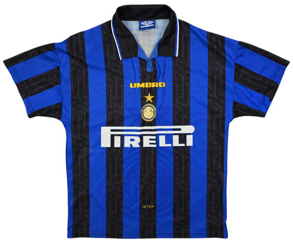 Maillot Inter Milan Domicile 1996-97 Umbro Pirelli Vintage