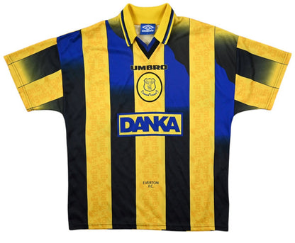 Maillot Everton Domicile Umbro 1996-98 Vintage DANKA - L