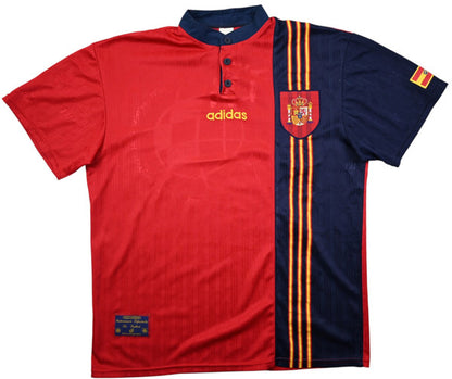 Maillot Espagne Domicile Adidas 1996-98 Vintage XL