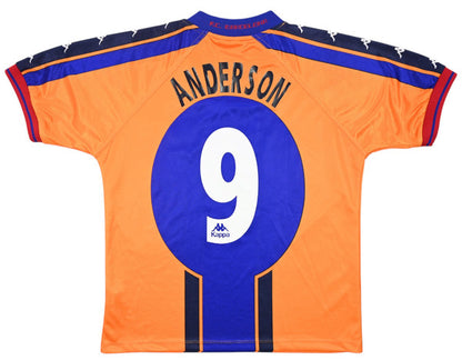 Maillot FC Barcelona Extérieur Kappa 1997-98 Anderson vintage